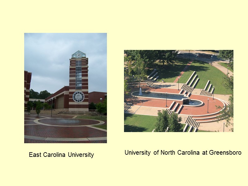 East Carolina University University of North Carolina at Greensboro